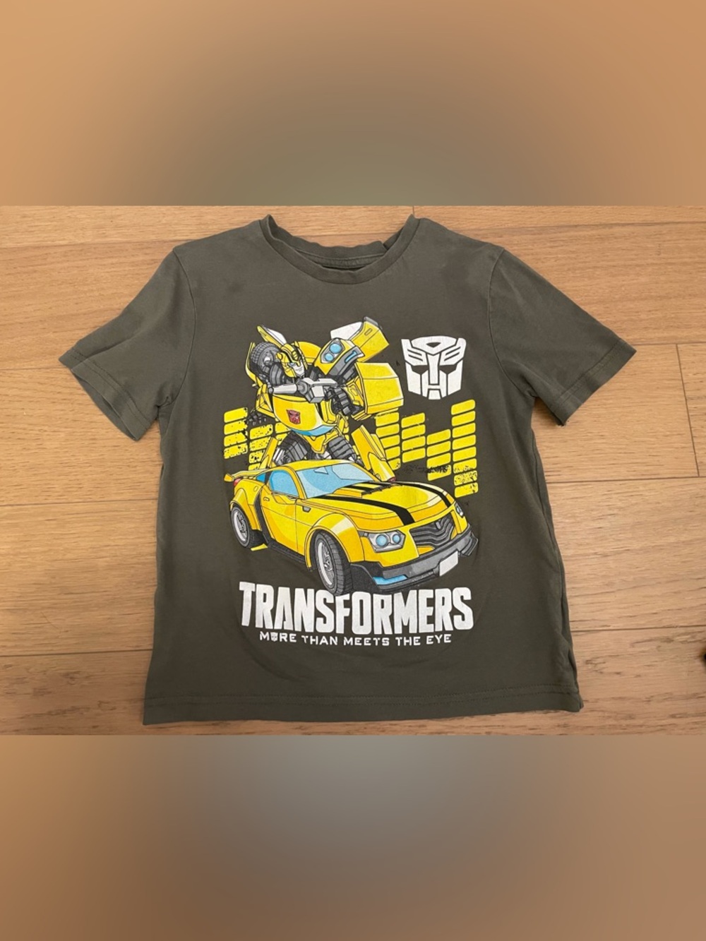 Hasbro Olive Green Transformers Graphic Tee Kids Size 6